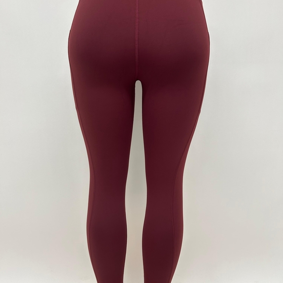 Women's Burgundy Leggings - Size : L - Picture 3 of 4